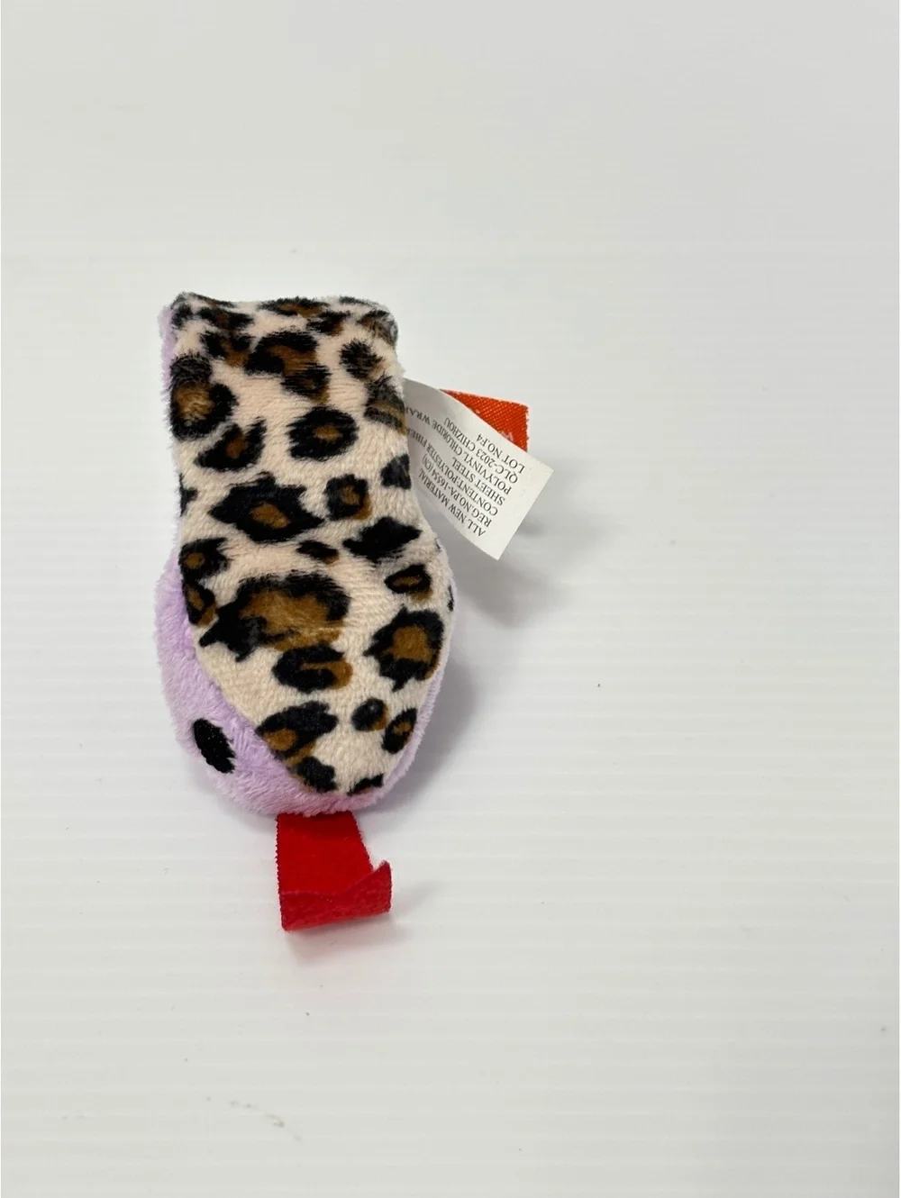 Wild Republic Plush Snake Snap Bracelet Toy with Leopard Print and Red Tongue